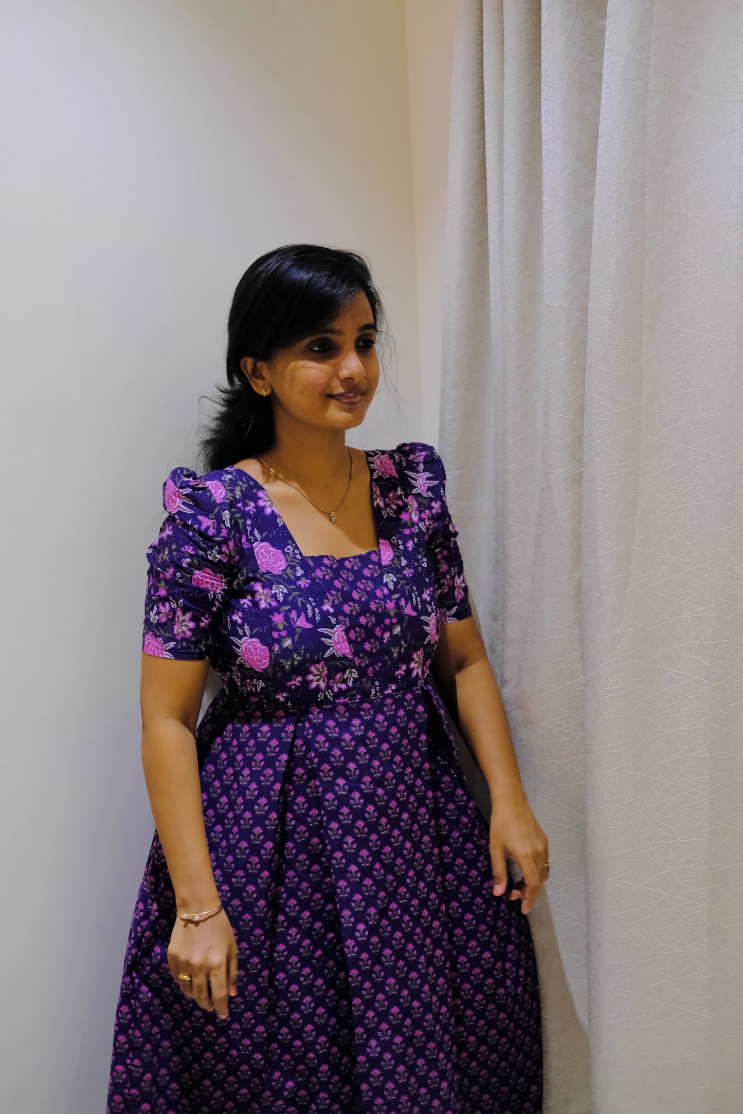 Nisha - Purple Midi Nighty
