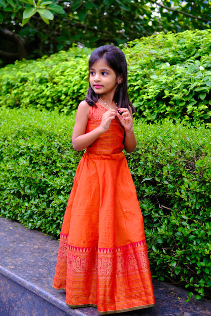 Pallavi - Kids Crop Top Skirt Set