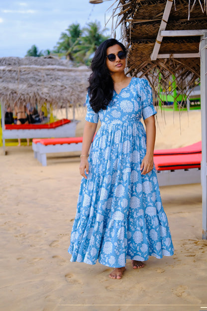 Kavi - Light Blue Maxi Dress