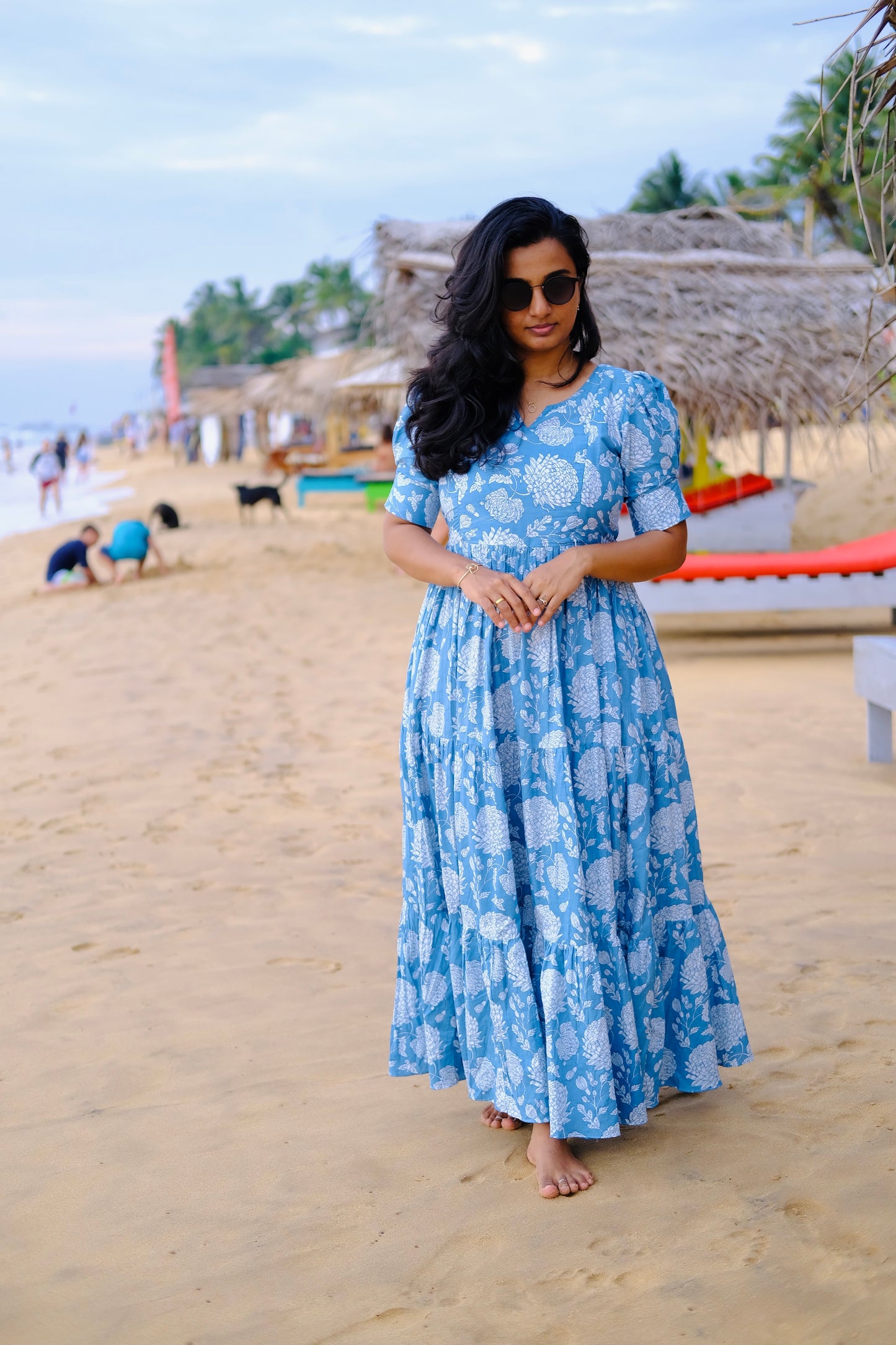 Kavi - Light Blue Maxi Dress