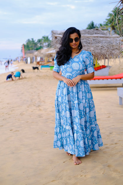 Kavi - Light Blue Maxi Dress