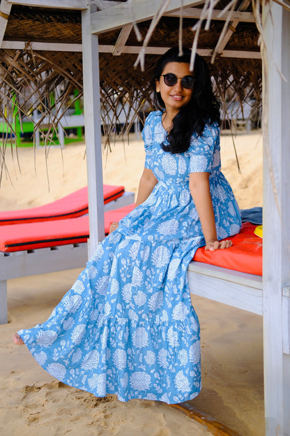 Kavi - Light Blue Maxi Dress