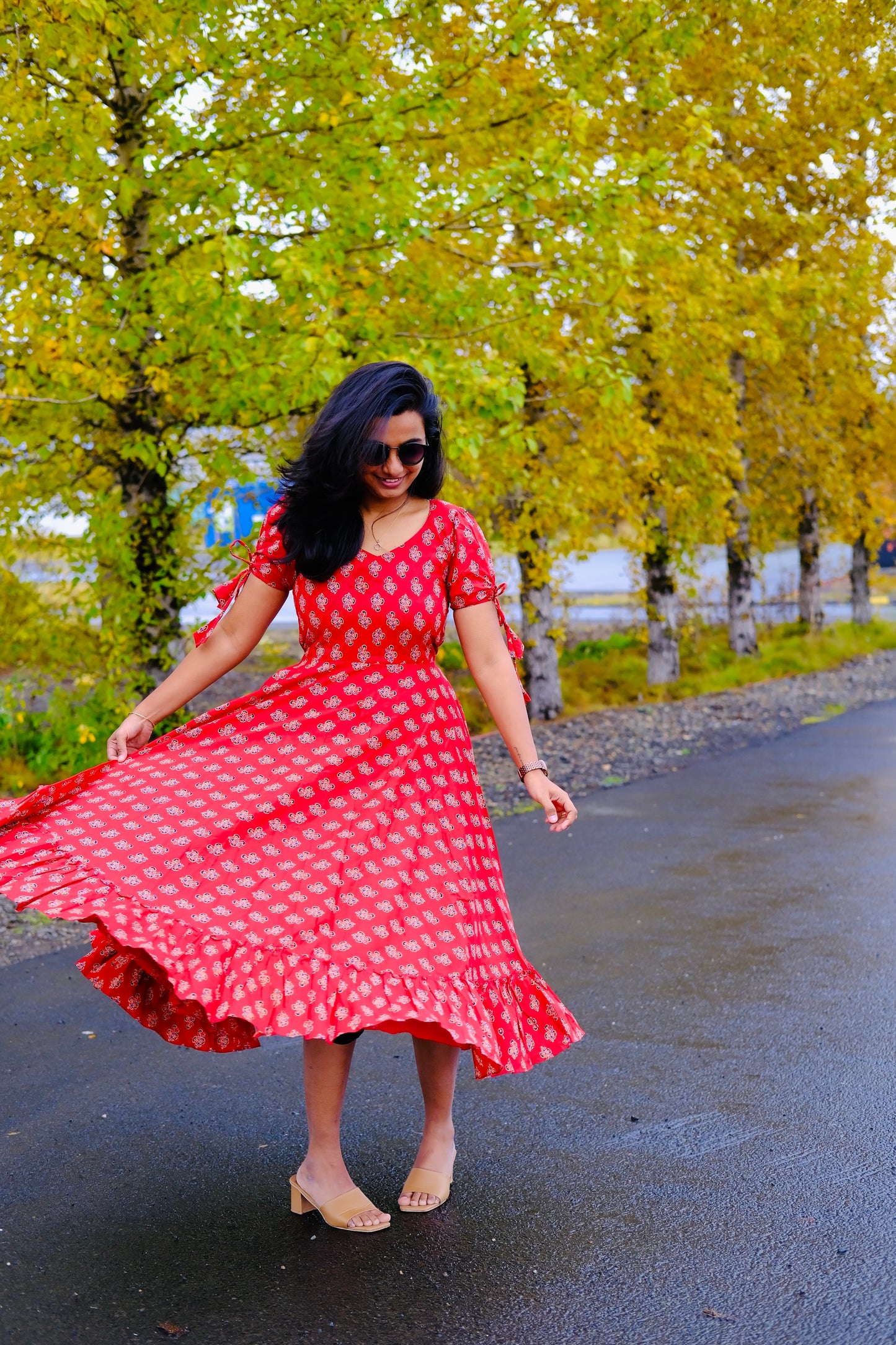 Nithya - Cotton Midi Dress