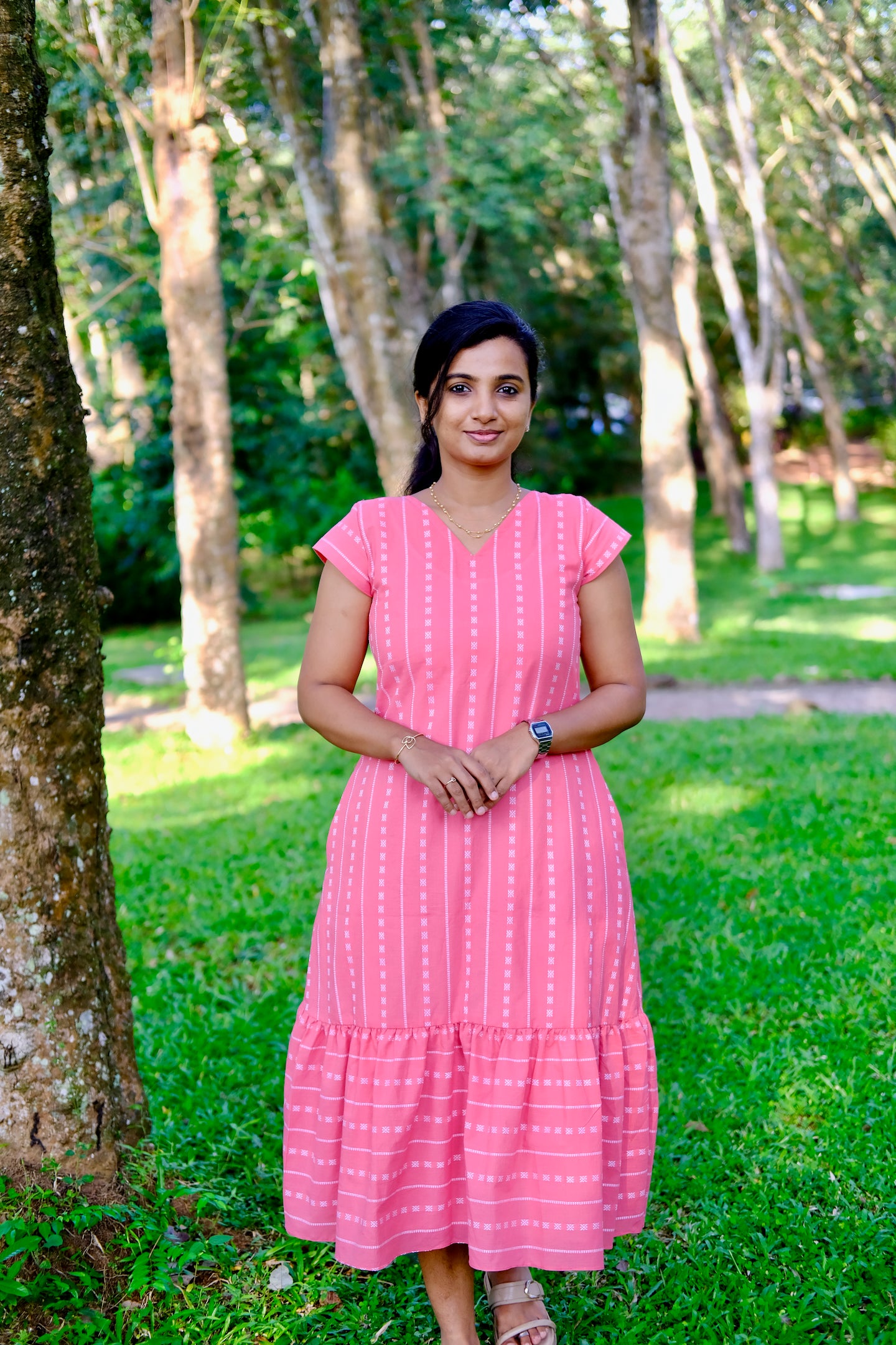 Vaishu - Pink A-Line Dress