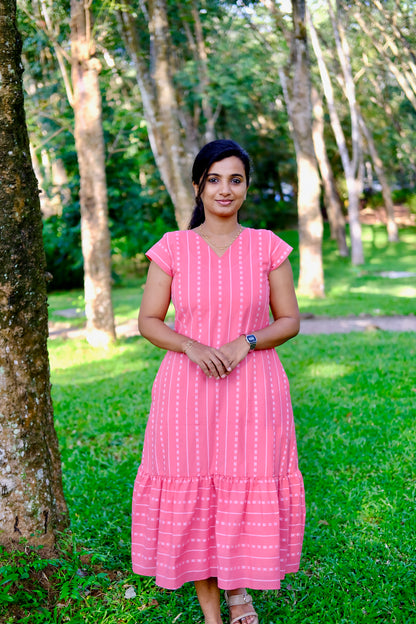 Vaishu - Pink A-Line Dress