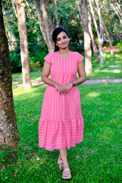 Vaishu - Pink A-Line Dress
