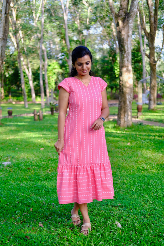 Vaishu - Pink A-Line Dress