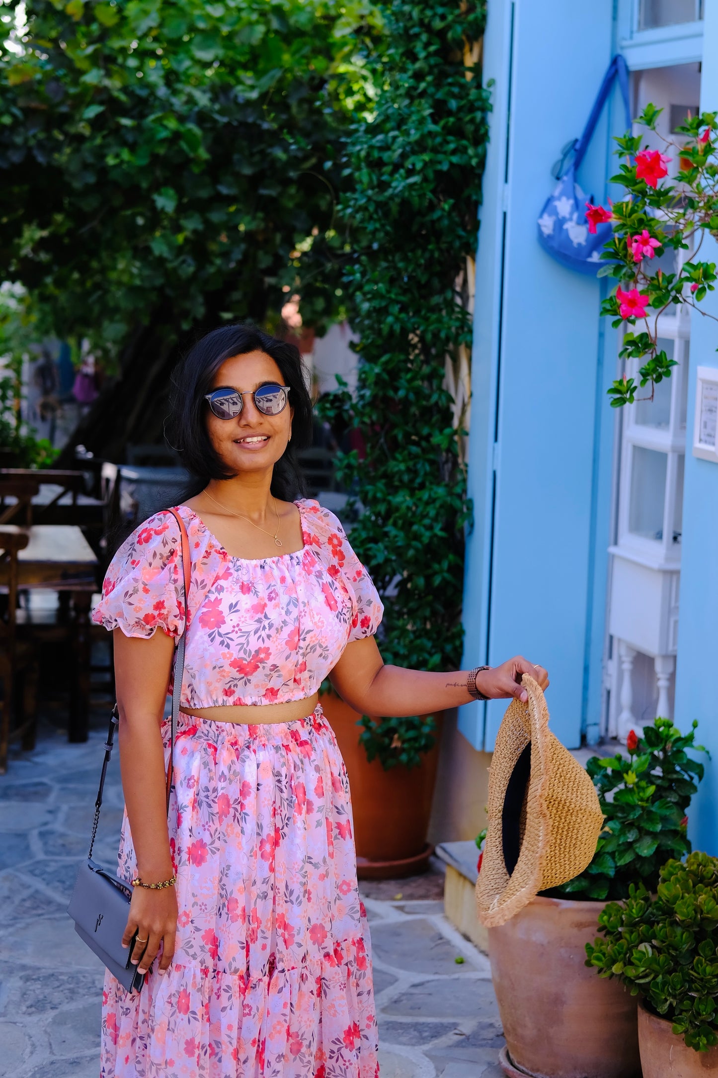 Floral Dream - Crop Top Skirt