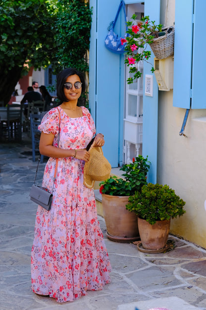 Floral Dream - Crop Top Skirt