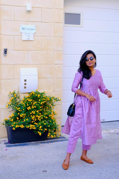 Krupali - Lilac Kurta Set